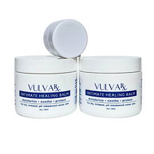 Load image into Gallery viewer, VulvaRx Organic Intimate Healing Balm® 2 (2oz) + 1 (.25oz) Travel Size